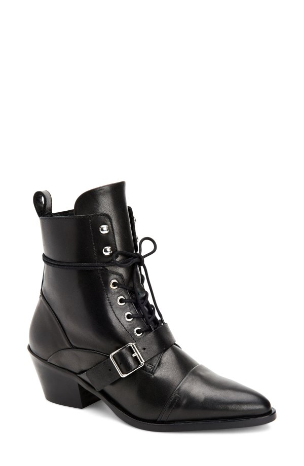 Katy Croc Embossed Leather Boot