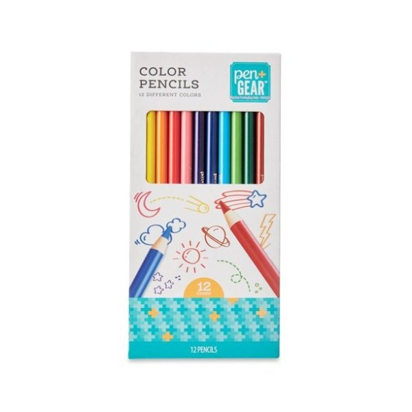 Pen + Gear Classic Colored Pencils, 12 Count, Assorted Colors