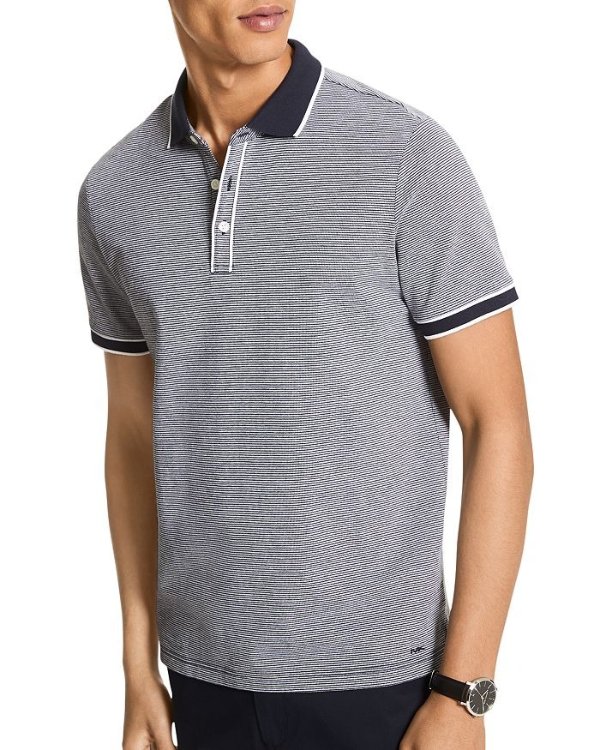 Tipped Texture Modern Fit Polo Shirt