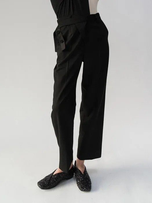 Elasticated Belt Trousers_Black