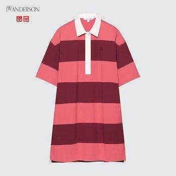 Striped Polo Short-Sleeve Dress (JW Anderson)