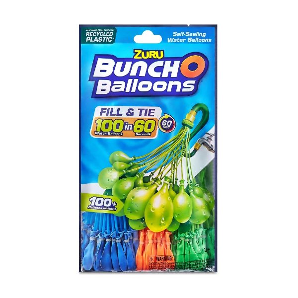 Rapid-Filling Water Balloons 100 Count (3 Pack)