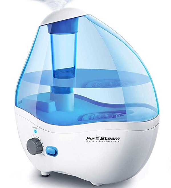 Cool Mist Humidifier, 11 Variable Mist Control Settings, Nightlight, Superior Ultrasonic 2.2 Liter Whisper-Quiet Operation, Ideal for Baby Rooms, Auto Shut-Off, 20 hours Operating Time