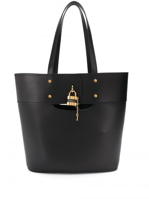 Aby Leather Shopping Bag