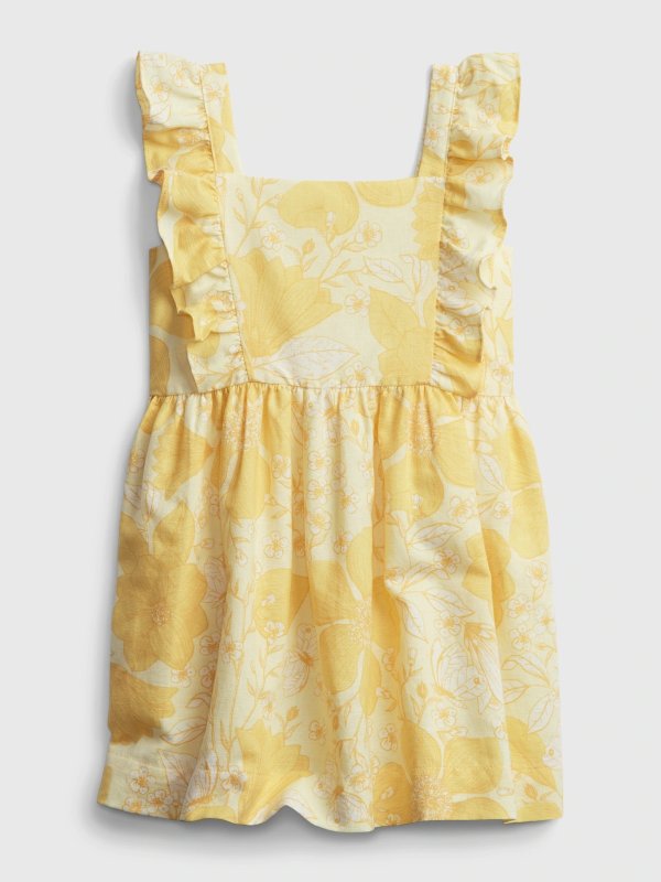 Toddler Floral Apron Dress