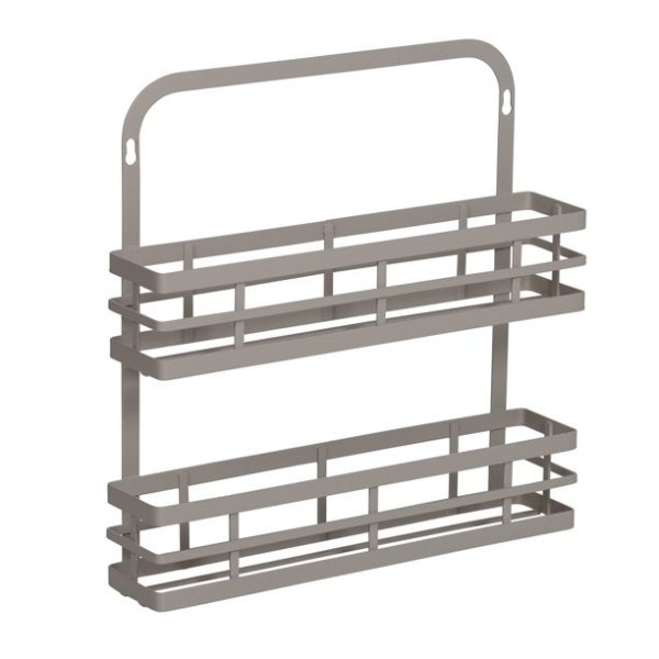 Flat Wire Hanging Spice Rack, Grey