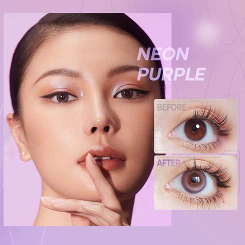 Neon Purple Contacts 1-Day Highlight Moment(10pcs)