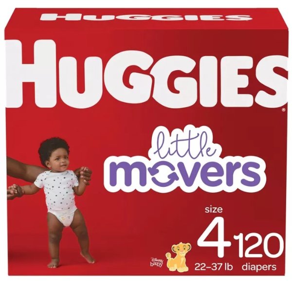  Little Movers 婴儿尿不湿 以4号120片为例