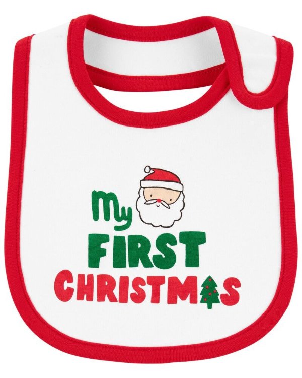 First ChristmasTeething Bib