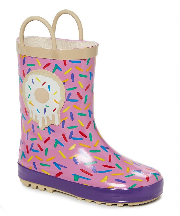 Lavender Donut Rain Boot - Girls