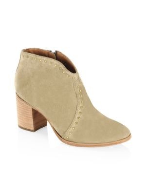 Nora Studded Suede Ankle Boots