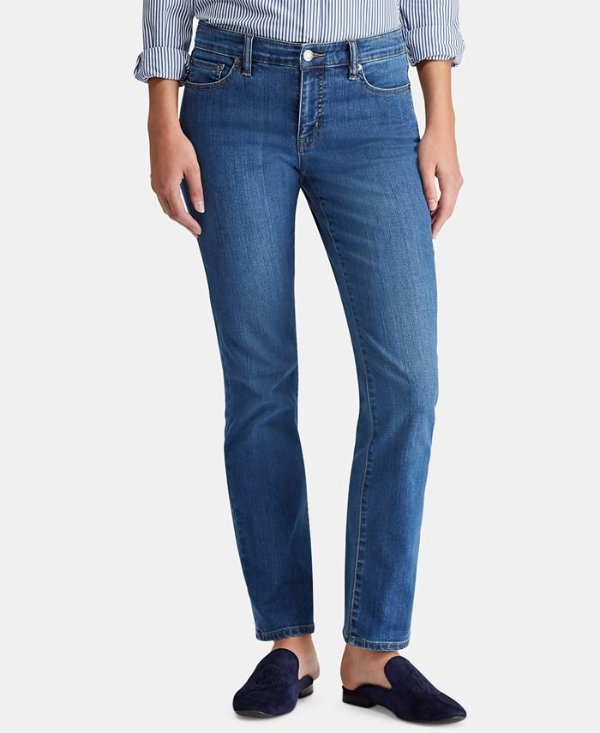 Super Stretch Modern Curvy Straight Jeans, Regular & Short Lengths