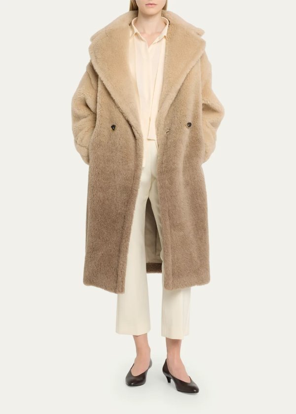 Gatto Ombre Double-Breasted Wool Coat