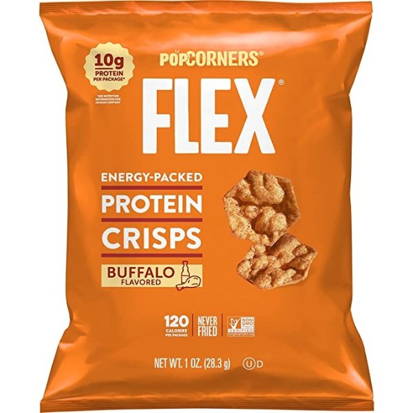 Flex Protein Crisps, 1 Oz, Buffalo, 20 Count