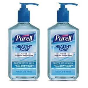 PURELL Healthy SOAP, Clean and Fresh Fragrance, 12 fl oz Soap Counter Top Pump Bottle - (Pack of 2)