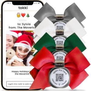 限今天：Tokki 创意个性化贺卡4个装 可添加照片和视频