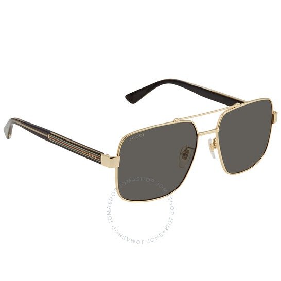 Grey Pilot Men's Sunglasses GG0529S 001 60