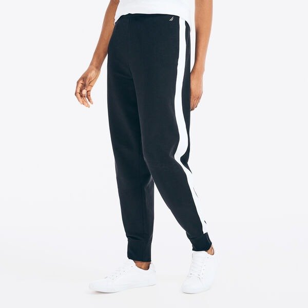 SUSTAINABLY CRAFTED SIDE STRIPE HIGH-WAIST JOGGER