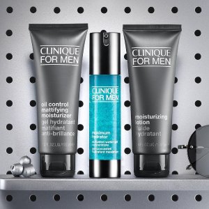 with Men's Skincare Products  @ Clinique