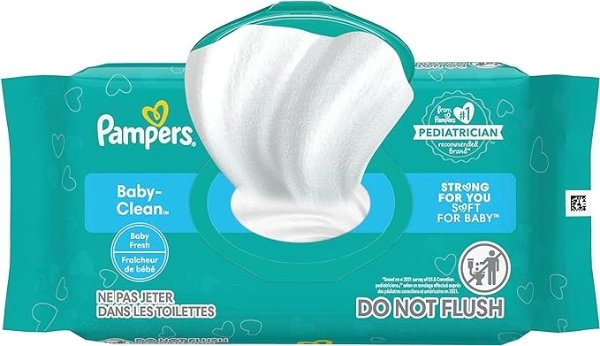 Baby Clean Wipes, Baby Fresh Scented - 72 Count