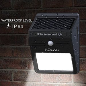 Mulcolor Wireless 12 LED Waterproof Solar Light Wall Light with Auto On/Off for Yard Garden Driveway Pathway Pool