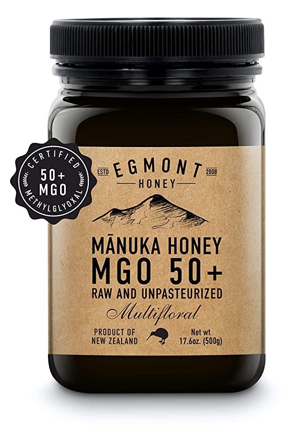 EGMONT HONEY Manuka Honey - MGO 50+ multifloral 17.6oz Original from New Zealand (500g)