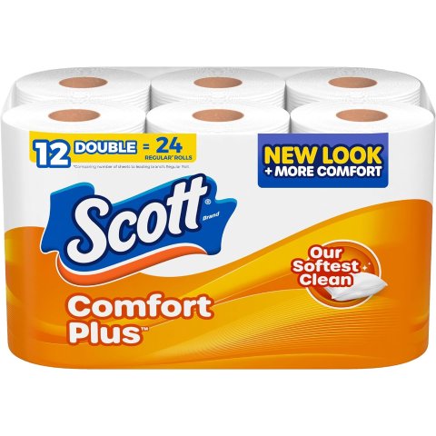 Scott ComfortPlus 家庭装12大卷卫生纸