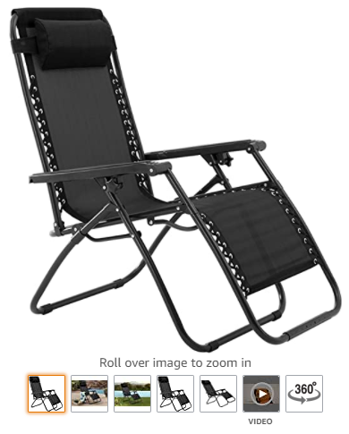 零重力躺椅 Zero Gravity Chair-Black