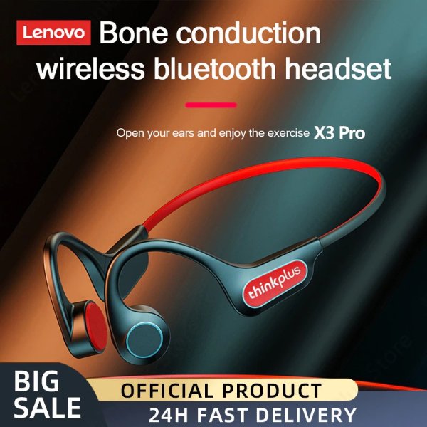 11.69US $ 61% OFF|Lenovo Bone Conduction Earphones X3 X4 X5 X3 Pro Bluetooth Hifi Ear hook Wireless Headset with Mic Waterproof Earbud| | - AliExpress