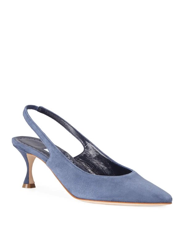 Betty Suede Slingback Pumps