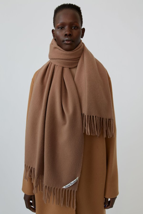 Brown Canada New 100%羊毛围巾