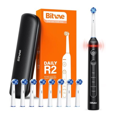 好价！$14.99Bitvae R2 电动牙刷套装 8个牙刷头