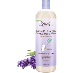 Babo Botanicals Kids Calming 3-in-1 Shampoo, Bubble Bath & Wash