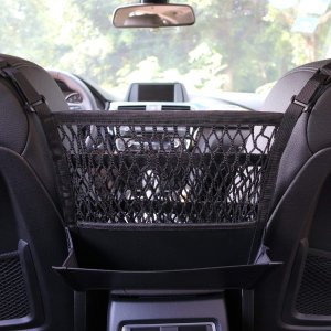AMEIQ 3-Layer Car Mesh Organizer with Leather Box