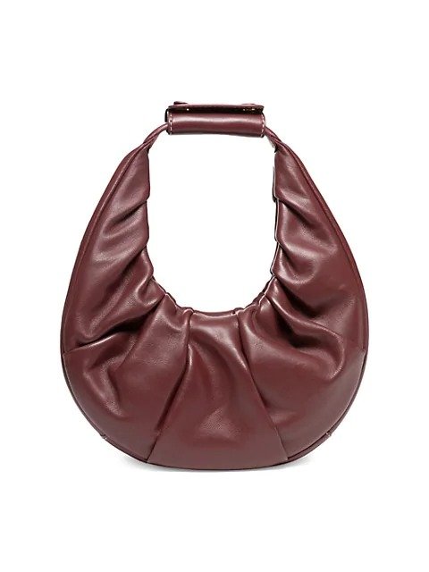 Mini Moon Leather Hobo Bag
