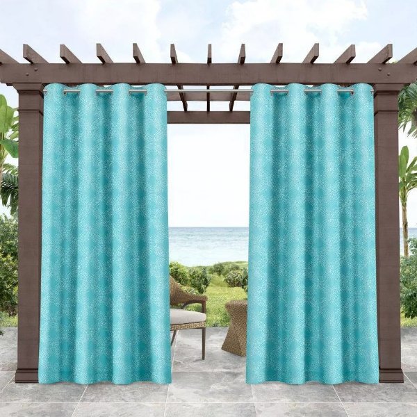 Set of 2 Indoor/Outdoor Island Curtain Panels - Tommy Bahama