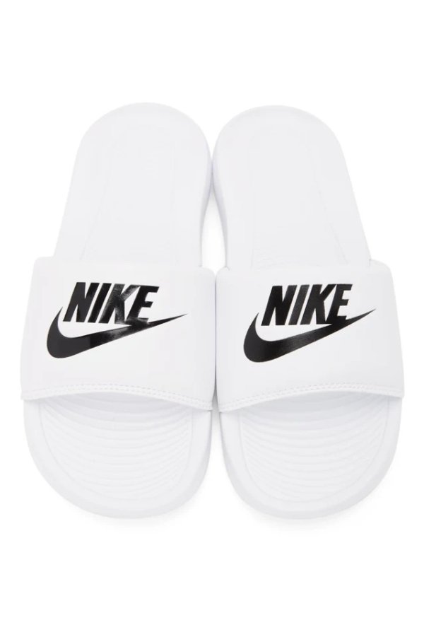 White Slide Victori One Sandals