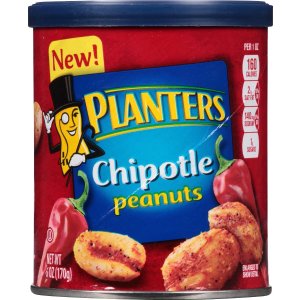 Planters Peanuts, Chipotle, 6 Ounce (Pack of 8)