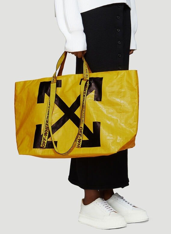Commercial Arrow Tote Bag in Yellow