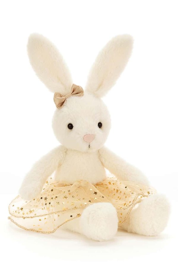 Medium Glistening Belle Bunny Stuffed Animal
