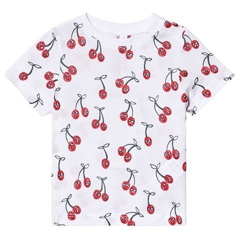 White Cherry All Over Print T-Shirt | AlexandAlexa