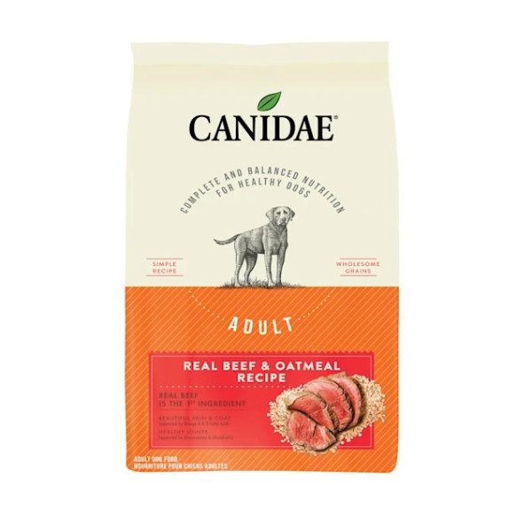 Adult Beef & Oatmeal Dry Dog Food, 25 lbs. | Petco