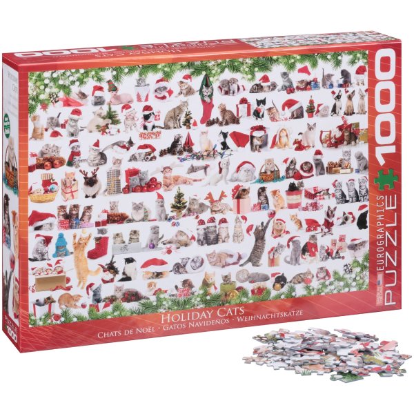 Holiday Cats 1000 Piece Puzzle