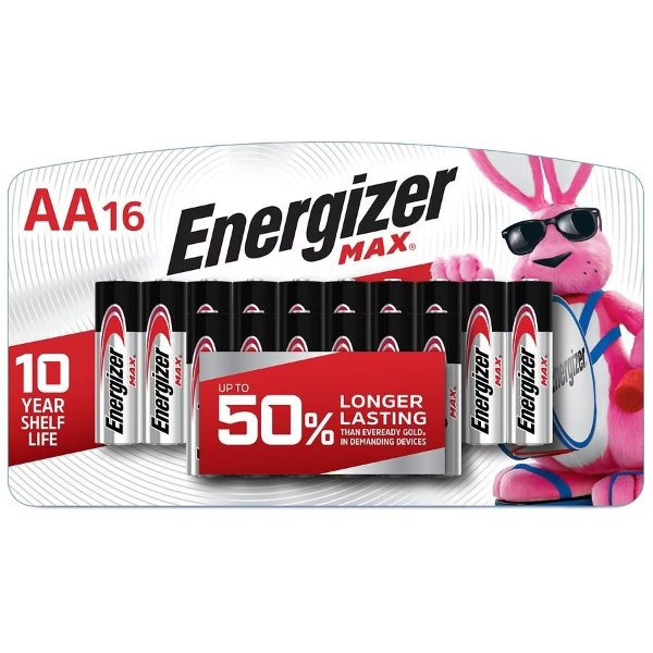 AA Batteries, Alkaline AA (Packaging May Vary)16.0ea