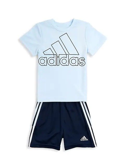 Baby's, Little Boy's & Boy's 2-Piece Logo T-Shirt & Shorts Set