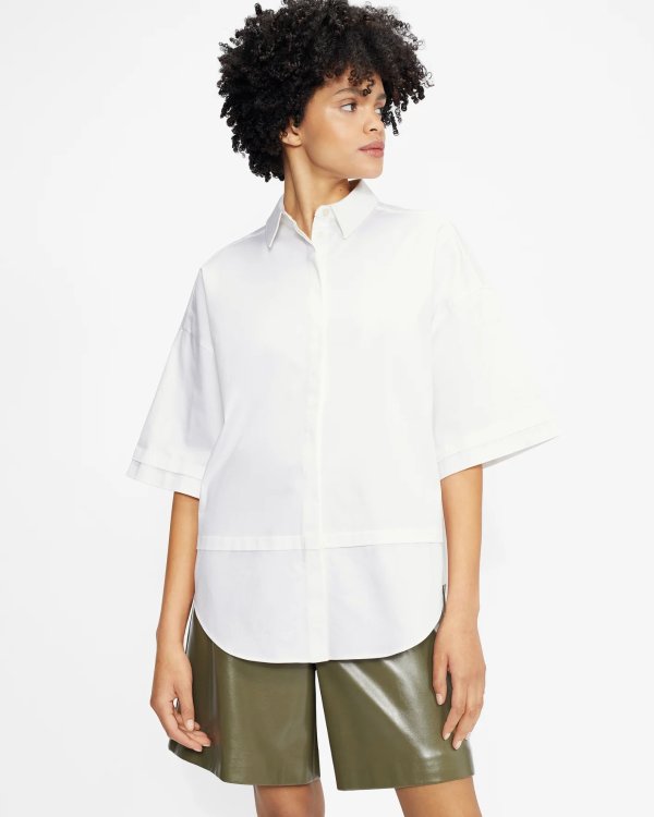 Orlanda Oversized 3/4 Length Sleeve Shirt