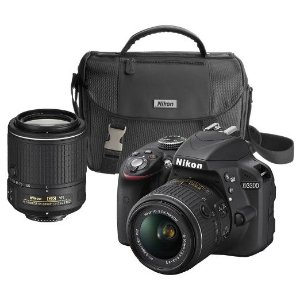 Nikon D3300 单反相机套装 送18-55mm和55-200mm双镜头
