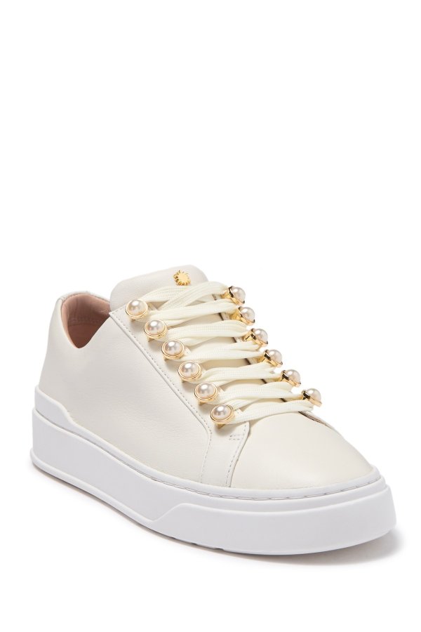 Excelsa Faux Pearl Sudded Sneaker