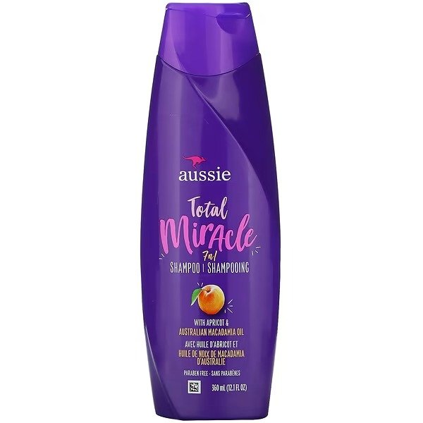 , Total Miracle, 7 n 1 Shampoo, Apricot & Australian Macadamia Oil, 12.1 fl oz (360 ml)