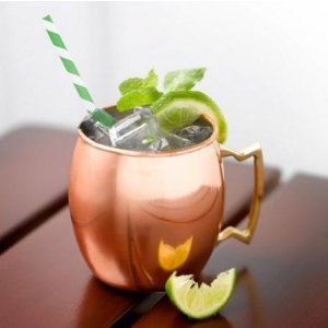 Moscow Mules 16 oz. Barrel Style Copper Moscow Mule Mug